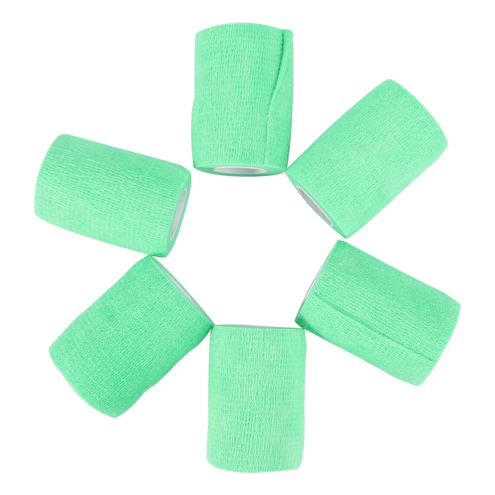 

6pcs Cohesive Bandages Self Adherent Wrap Tape Stretch Athletic Strong Elastic First Aid Tape (Skin Color)