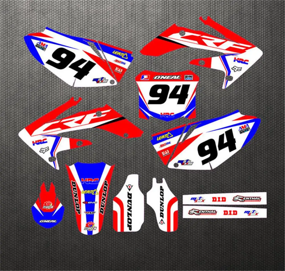 Фон Графика наклейка& Стикеры для Honda CRF250 CRF250R 2004 2005 CRF 250 250R 2006 2007 2008 2009