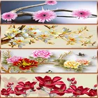 Алмазная 5D картина сделай сам, тюльпаны, розы, цветы, вышивка крестиком, мозаика, алмазная вышивка, шаблоны, полностью круглые стразы, домашний декор