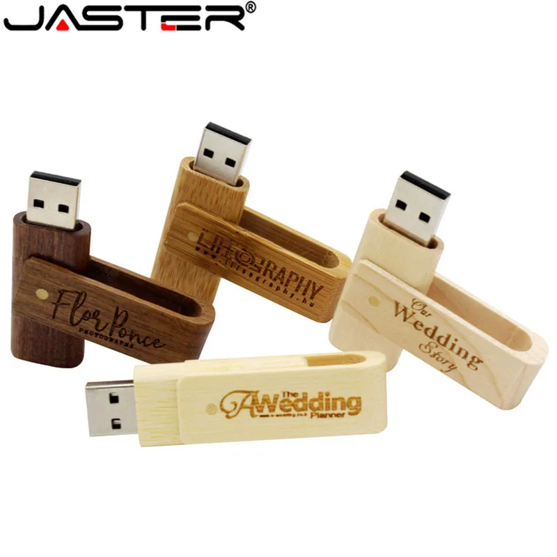 

Лидер продаж, креативный 4-цветный USB-флеш-накопитель JASTER из бамбука и дерева с вращением на 4 ГБ/8 ГБ/16 ГБ/32 ГБ/64 ГБ, 10 шт., бесплатный логотип
