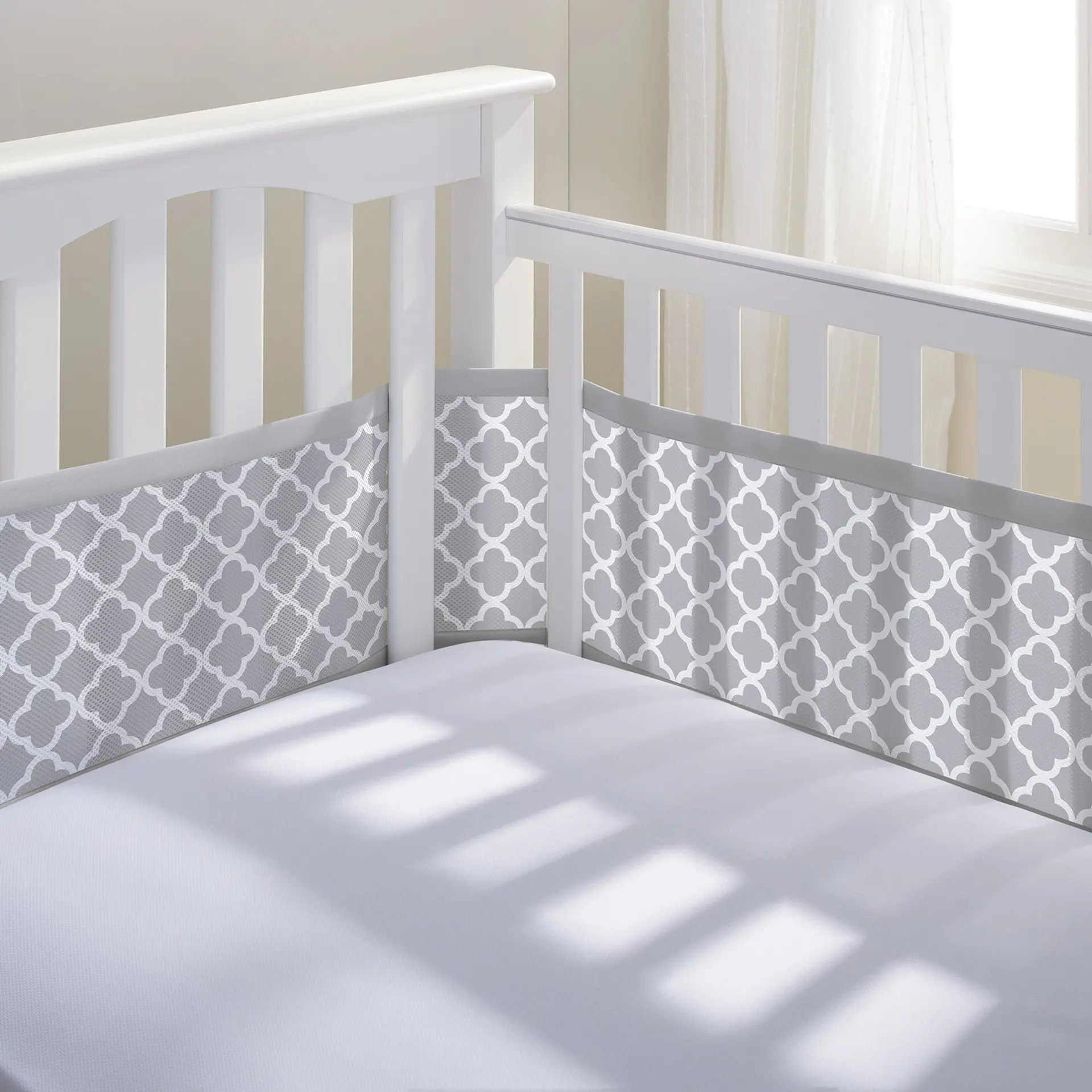 

Baby bed surround kit summer sandwich mesh breathable universal baby anti-collision explosion-proof bed surround protective head