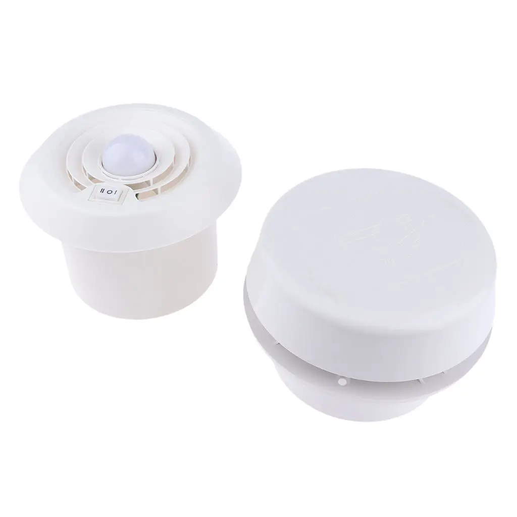 

RV Camper Trailer Roof Bathroom Air Vent Fan Replacement with LED Light