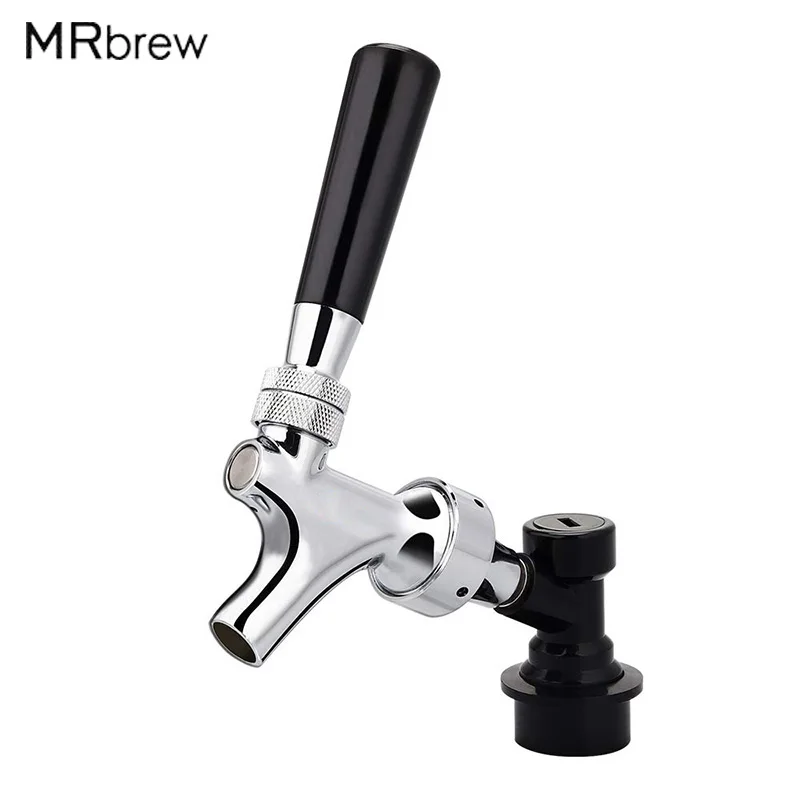 

Draft Beer Tap Faucet With Ball Lock Liquid Quick Disconnect Chrome Plating Soda Dispenser Faucet Beer Keg Tap For Home Brewing