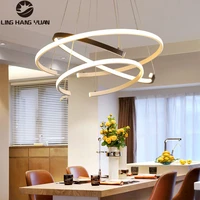 modern led chandelier luminaires circle ceiling chandelier lighting for living room dining room kitchen decoration light lustres