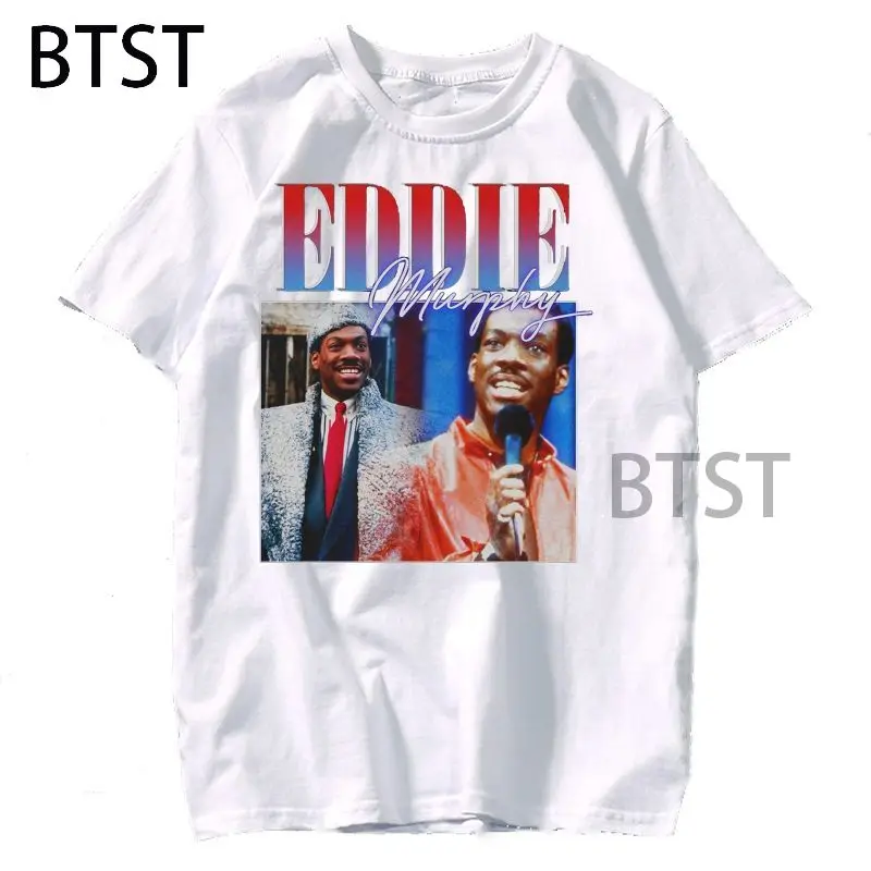 

Футболка Эдди Мёрфи для мужчин и женщин, популярная рубашка в стиле хип-хоп, с рисунком унисекс, с коротким рукавом для девушек