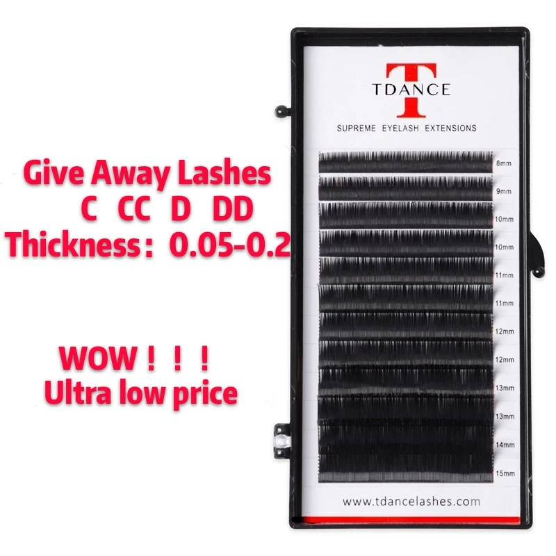 Накладные ресницы TDANCE Профессиональные из искусственной норки русские объемные