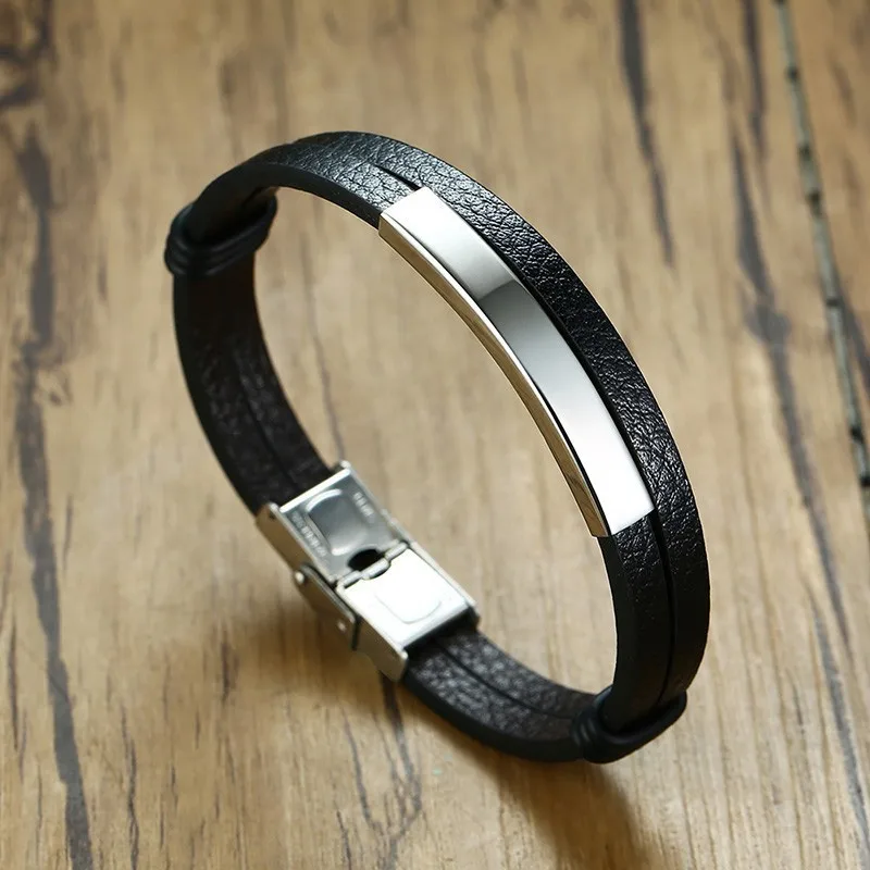 Мужские Двойные звенья Цвет: Серебряный Золотой черный модные мужские