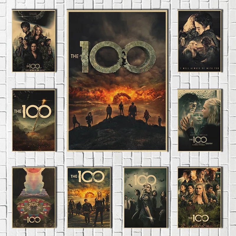 

The 100 Season TV Series Show Movie Art Home Decor Bedroom Living Sofa Wall Decor Picture kraft paper Poster