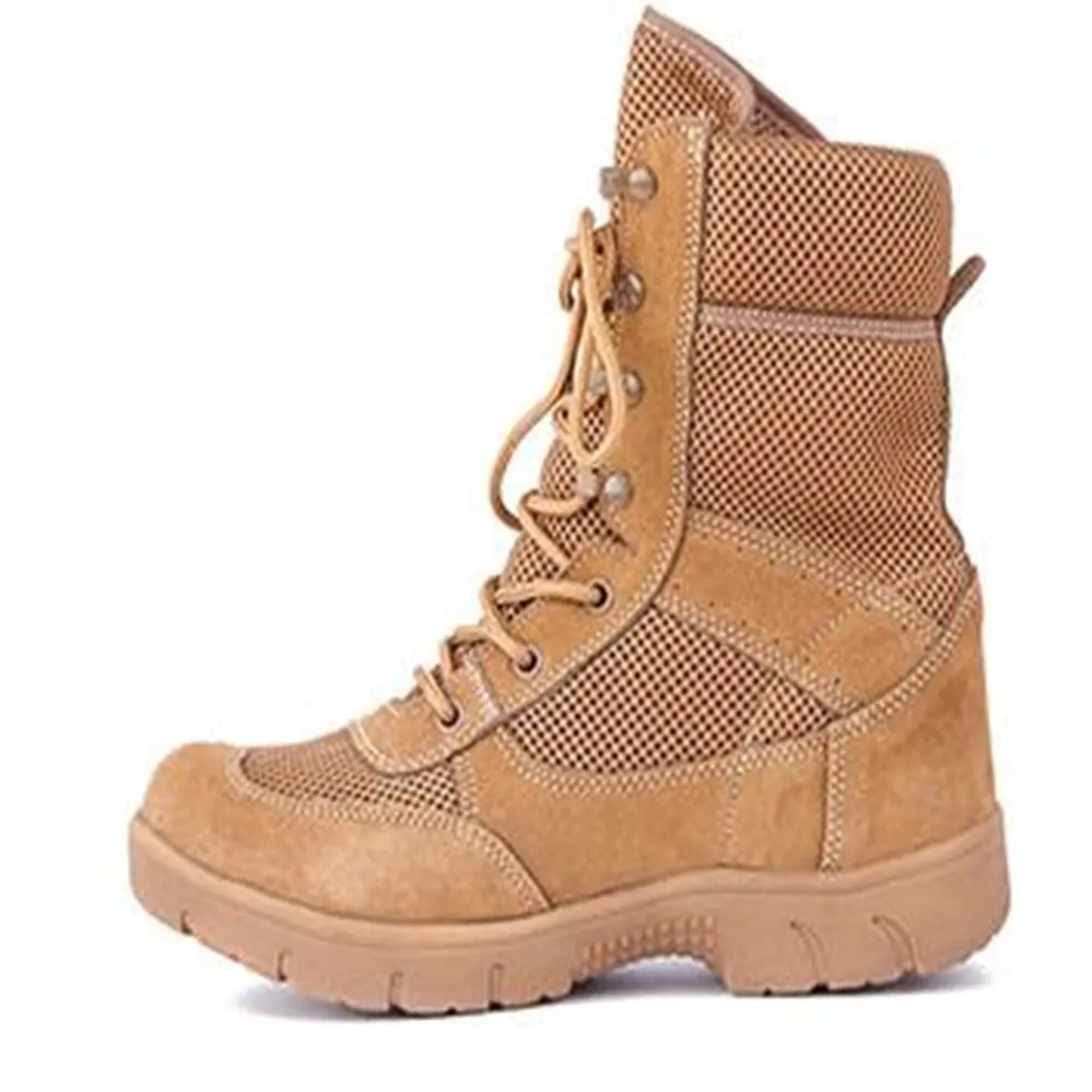 Сверхлегкие дышащие мужские тактические боевые ботинки демисезонные уличные