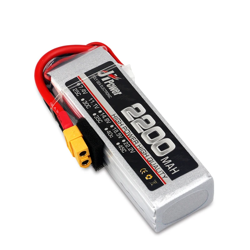 JH-bater&iacute;a Lipo para helic&oacute;ptero a control remoto, pila de 2200mAh, 75C, 3S, 11,1 V, para Dron, avi&oacute;n, coche, barco, piezas de coche a control remoto-3