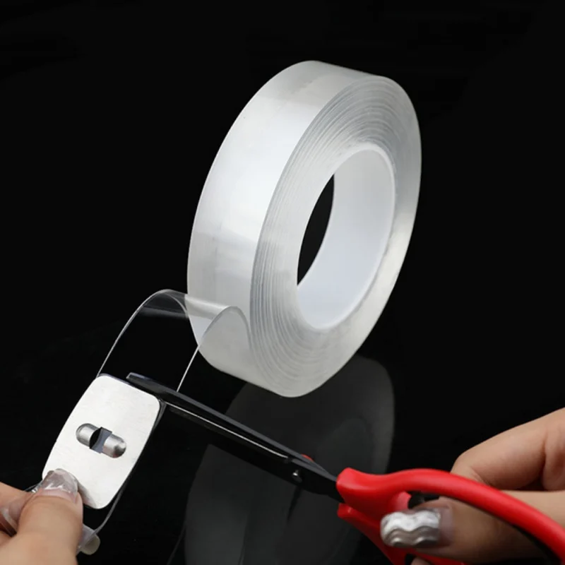 

1M/5M Nano Magic Tape Double Sided Tape Transparent No Trace Acrylic Reusable Waterproof Adhesive Tape Cleanable Home drop ship