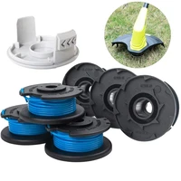 6pcs weeding nylon line replacement spools with 1 cap for ryobi cordless trimmer weeding line replacement spools trimmer weeding