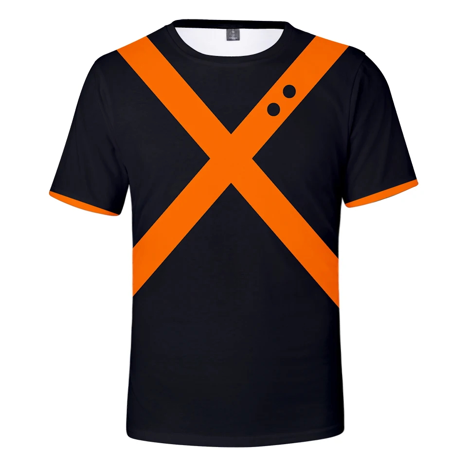 Костюм для косплея из аниме My Hero Academia футболка мужчин и женщин летняя хлопковая с