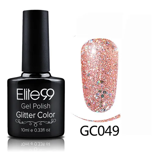 GC049 Elite99 гибридные Лаки гель лак для ногтей набор Гель-лак с блестками Живопись ногтей искусство поли УФ гель лак Топ базовый праймер для маникюра - Color: GC049
