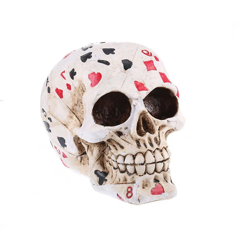 VILEAD Новый Покер Печать Череп Хэллоуин Ужас Вечеринка Семья Личность Украшение