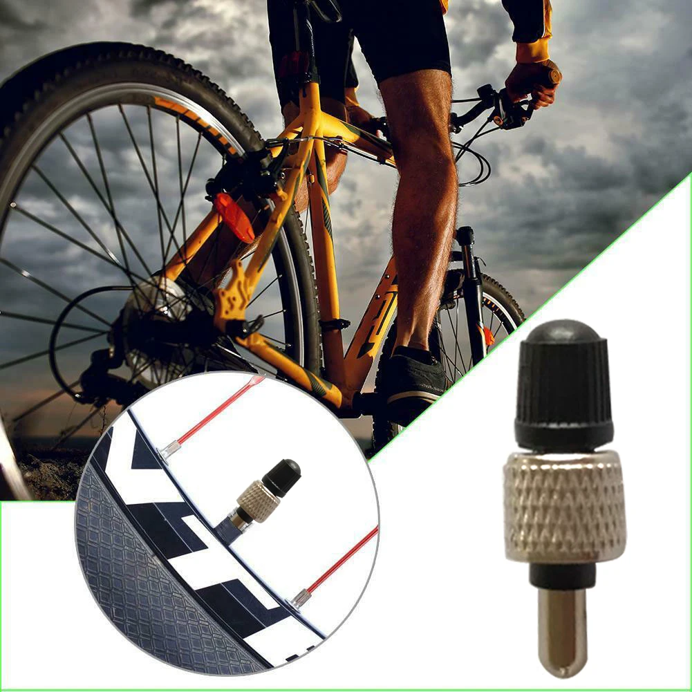 

10pcs With Cap Cycling Bicycle Core Road Presta Tubeless Wheel Tire Tools Replacement Parts Repair Sports Universal Brass