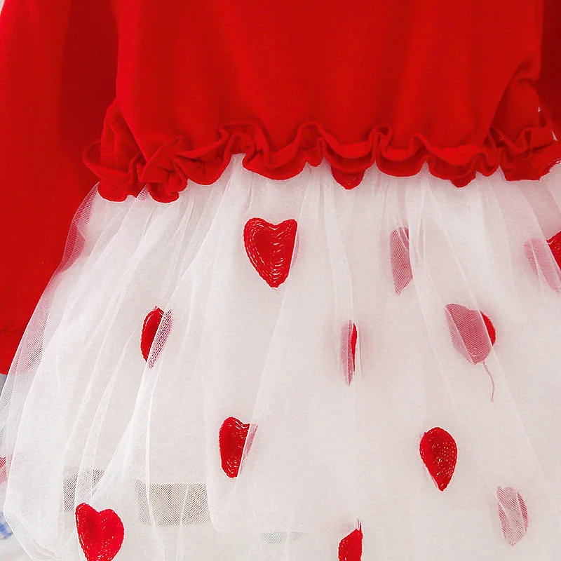 Платья для маленьких девочек Сетчатое платье с расклешенными рукавами и