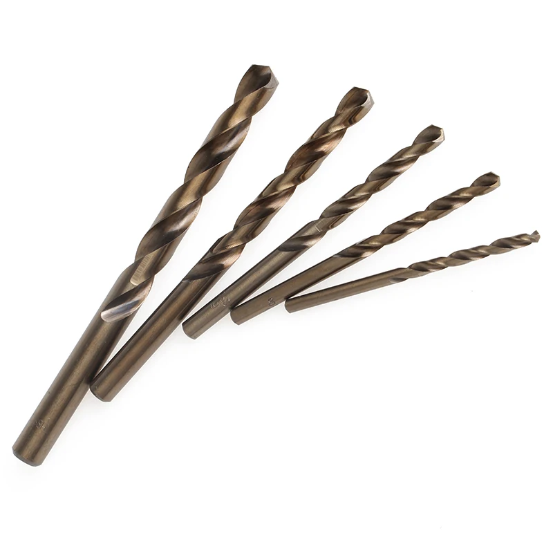 

5 шт. быстрорежущая сталь M35 Cobalt 4/5/6/8/10 мм набор сверл