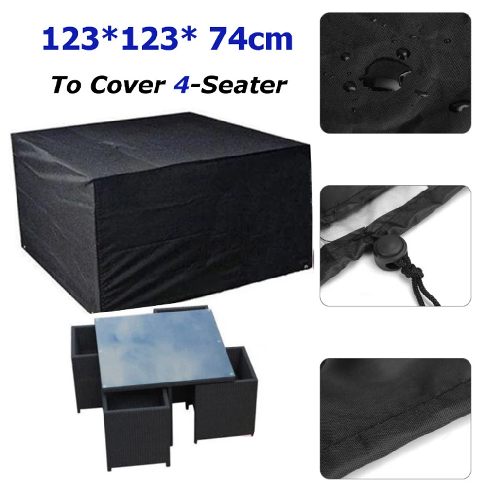 

Dustproof Waterproof UV Proof Furniture Dust Cover 210D Oxford Fabric Table Chair Cover Durable Furniture Protective Accessories