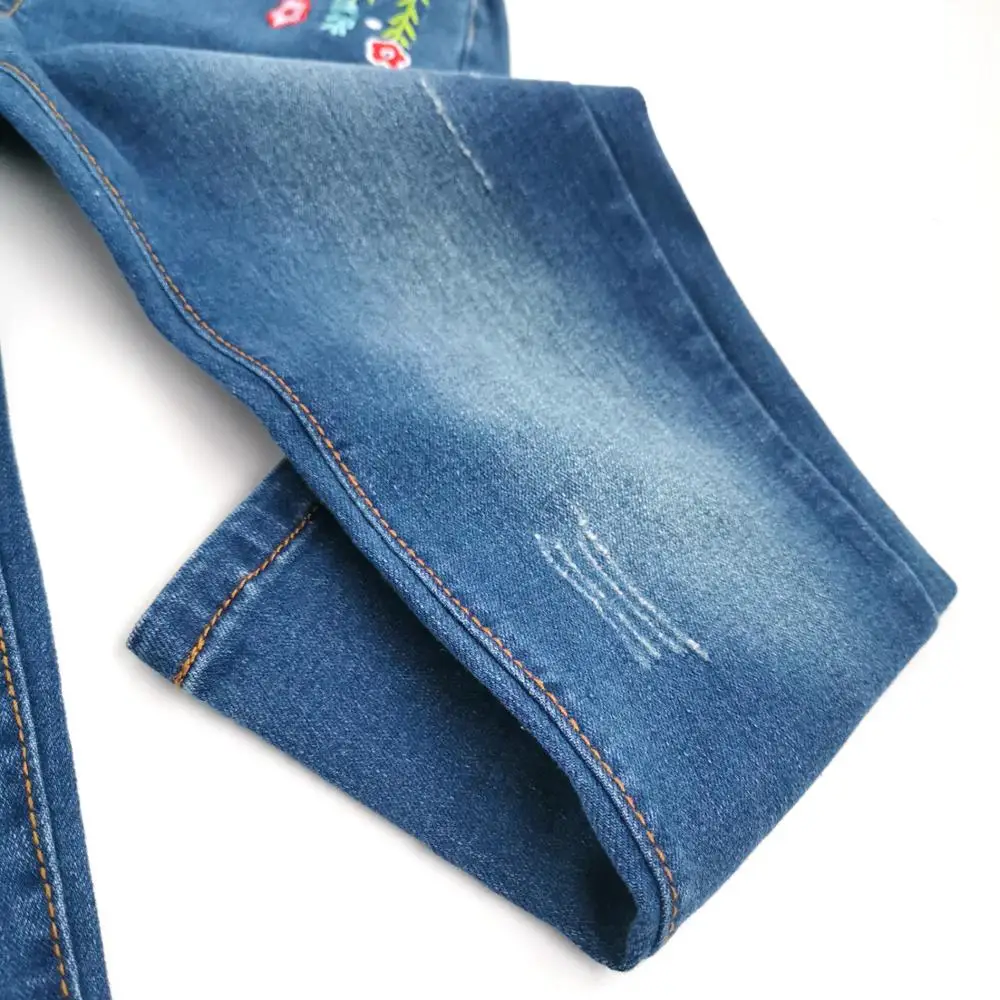 Джинсы для девочек Chumhey весенние хлопковые эластичные мягкие джинсовые брюки