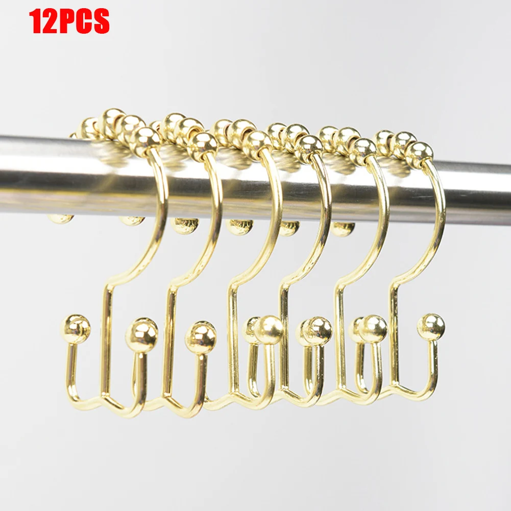 12 шт Крючки набор премиум класса из занавеска для ванной комнаты и вкладыш