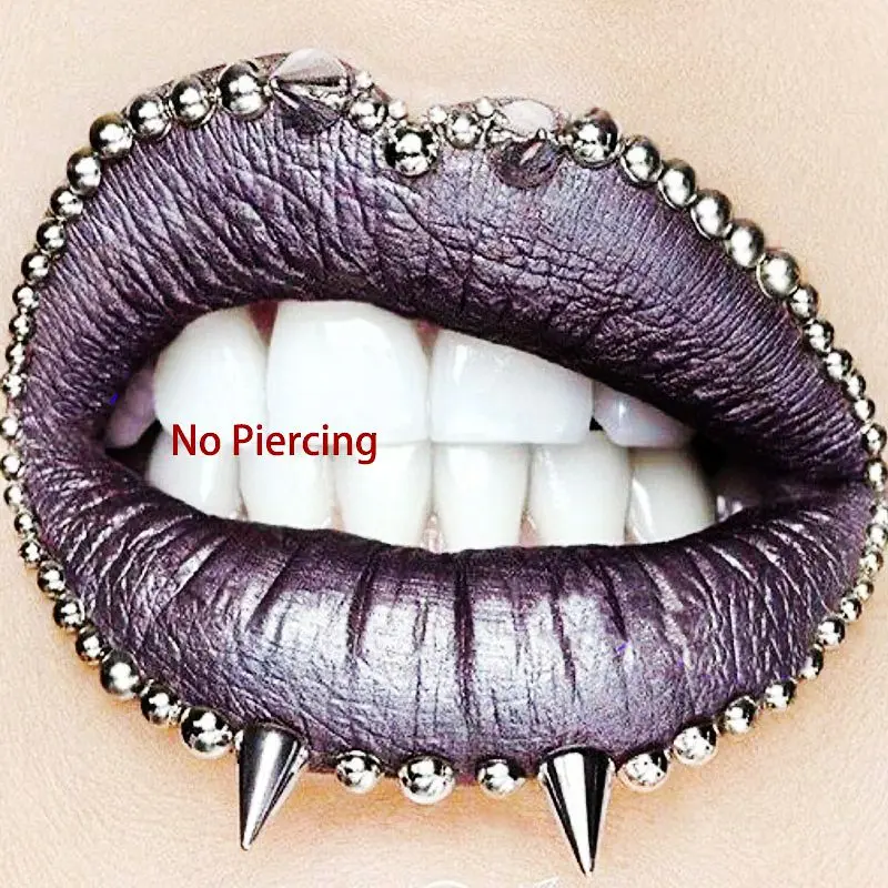 

Face Sticker With Glue Fake Piercing Self Adhesive No Piercing Dimple Eye Ear Lip Fashion Body Jewelry for Women Stickers Stud