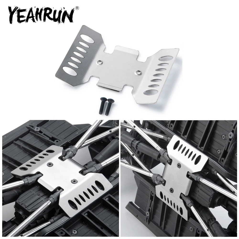 

YEAHRUN Metal Chassis Armor Protection Skid Plate for Axial SCX10 III AXI03007 1/10 RC Crawler Car Upgrades Parts Accessories