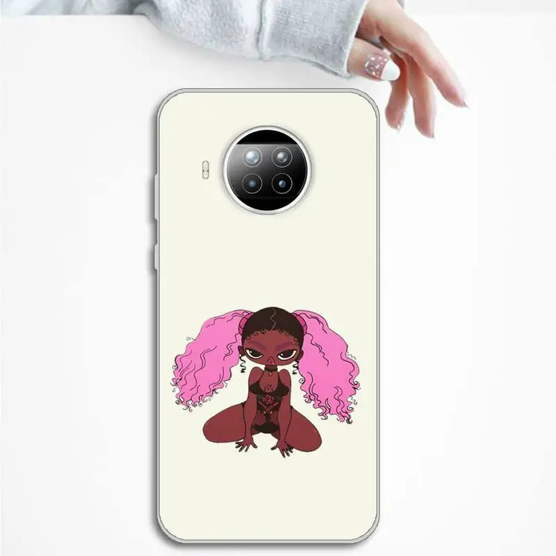 

Phone Case Transparent for Xiaomi mi Redmi note 10 t 8 9 pro lite 11 Samsung S 8 9 10 20 Fashion Girl