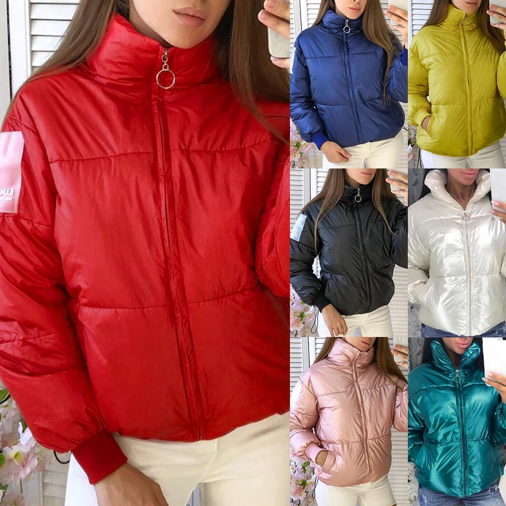 Vertvie теплая зимняя куртка Женское пальто повседневное свободное на молнии