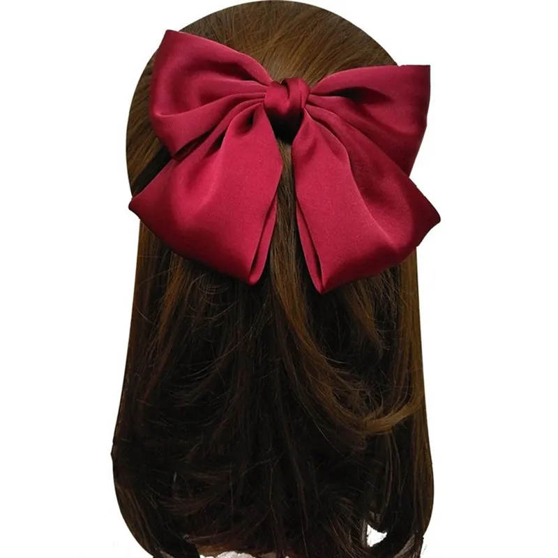 

Big bow hairpins head bands hair accessories for women red hair pins adult headdress clip female big clip Bowknot Girl Barrettes