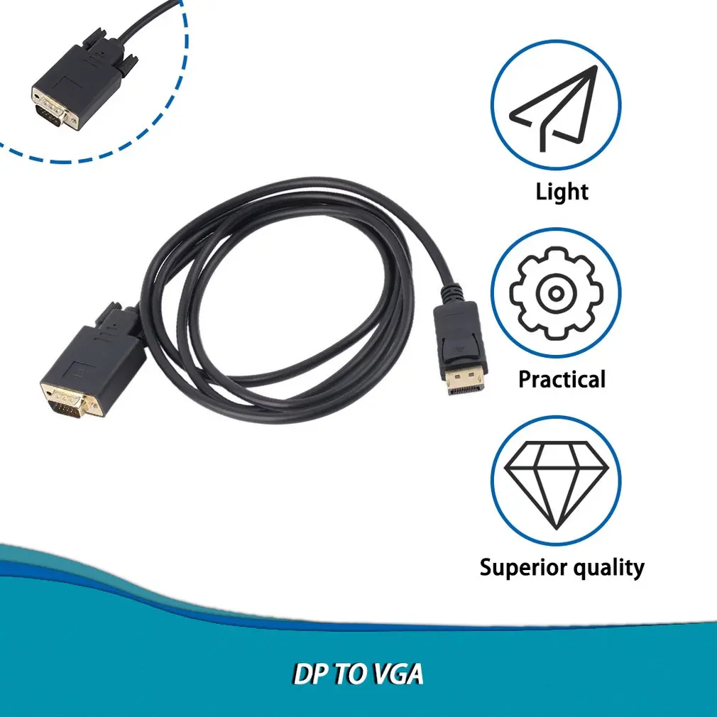 1 8 M DP Дисплей Порты и разъёмы для мужчин женщин VGA Мужской RGB D-SUB кабель адаптер HDTV