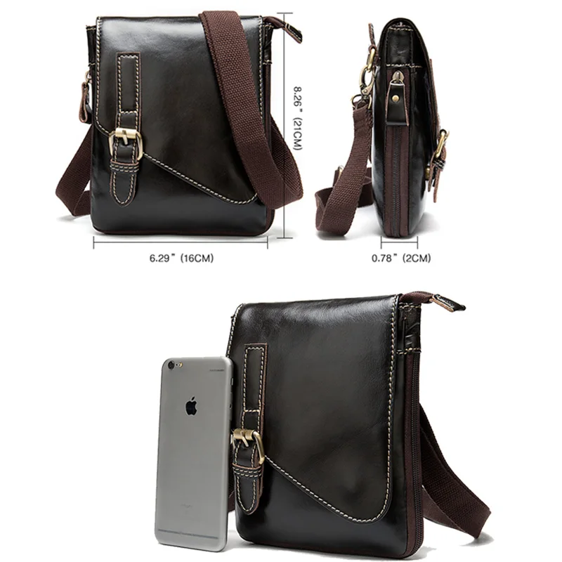 MVA Для мужчин из натуральной кожи мужские сумки через плечо кожаные на для