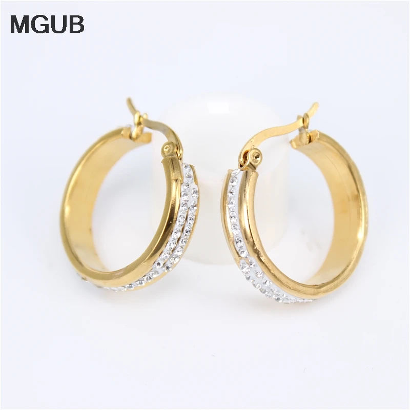 MGUB Золото Цвет/серебро Цвет гладкая нержавеющая сталь популярные женские