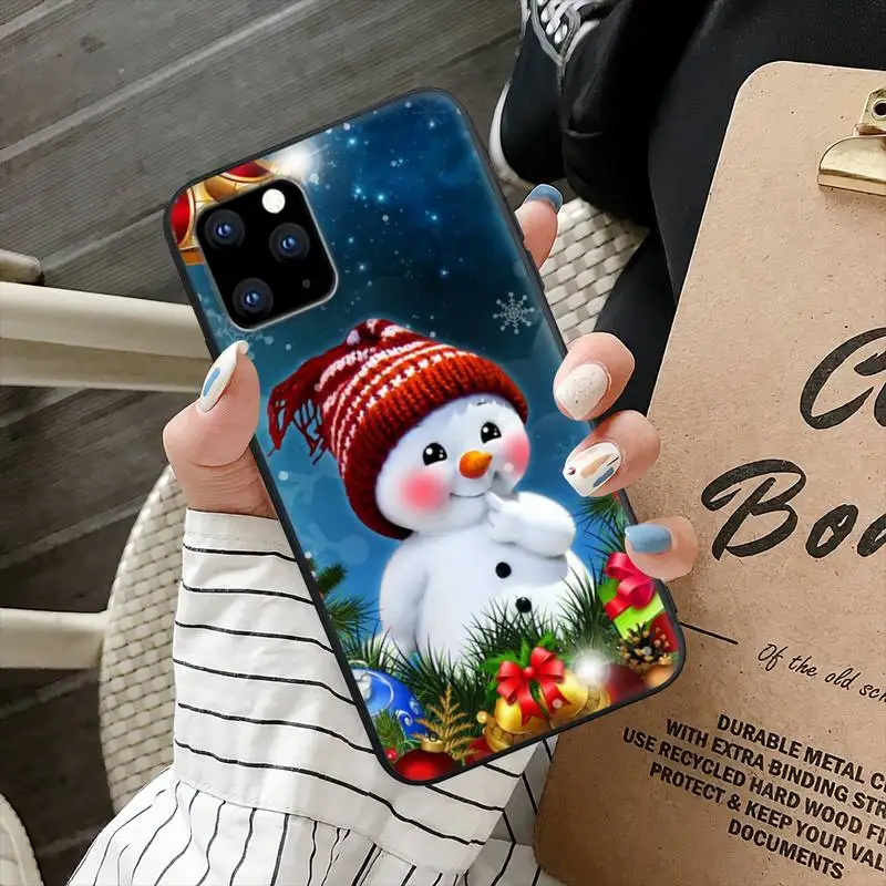 christmas new year silicone cell phone cover for iphone 12 11 pro max 7 8 6 6s plus xs x xr se 2020 5s 5 case free global shipping