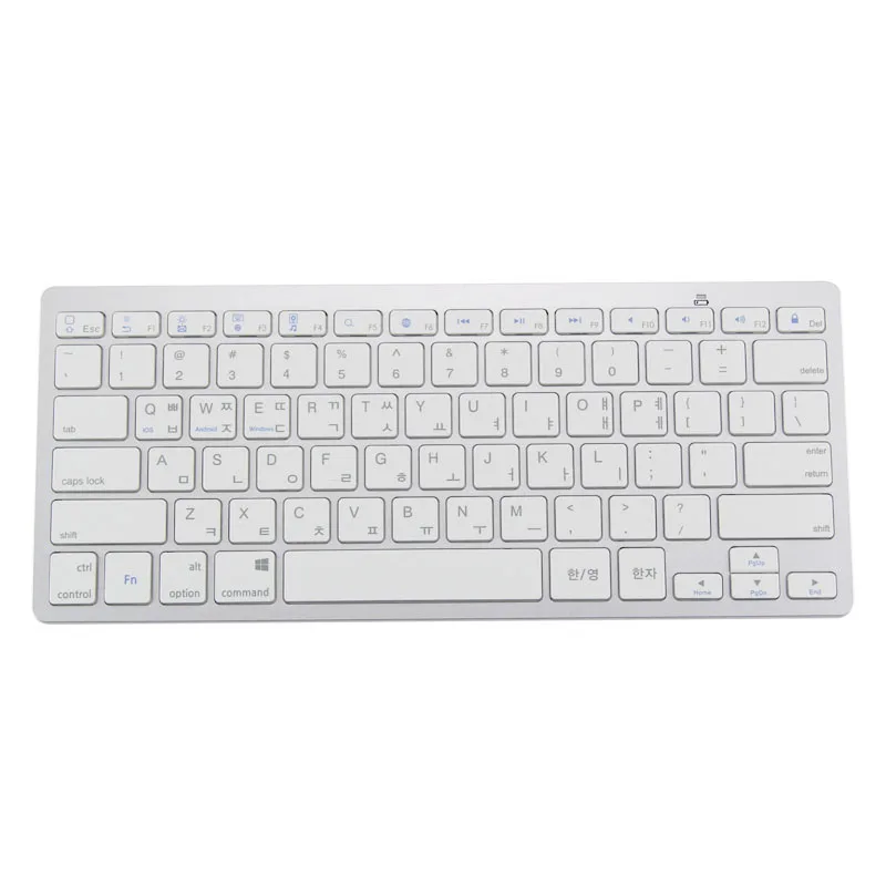 Тонкий Bluetooth беспроводной раскладки клавиатуры Корейская версия для Android IOS Windows