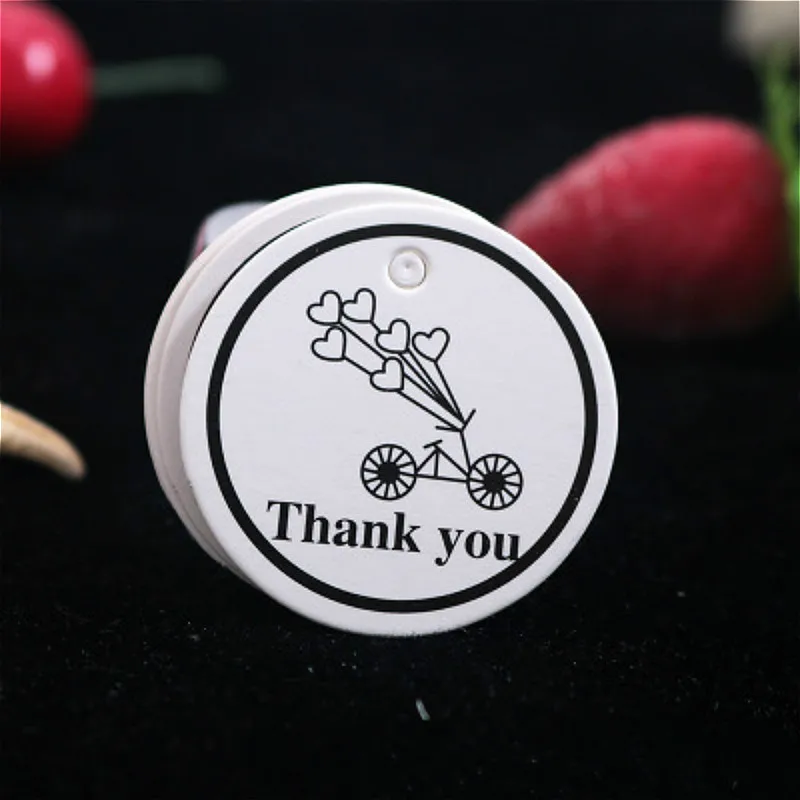 50 шт мульти милый коричневый/белый бумажный подарок Этикетка бирка ручной работы