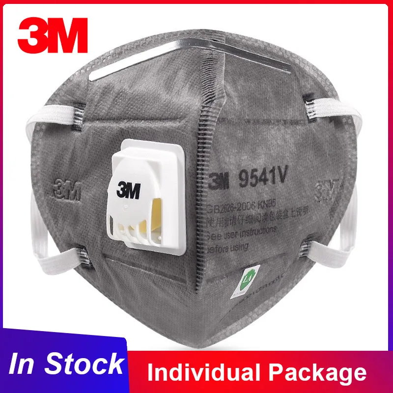 

3M KN95 Mask Individual Package 9541V/9542V Reusable Approved Mascarilla With Valve Safety FFP2 Face Masks Mascarillas In Stock