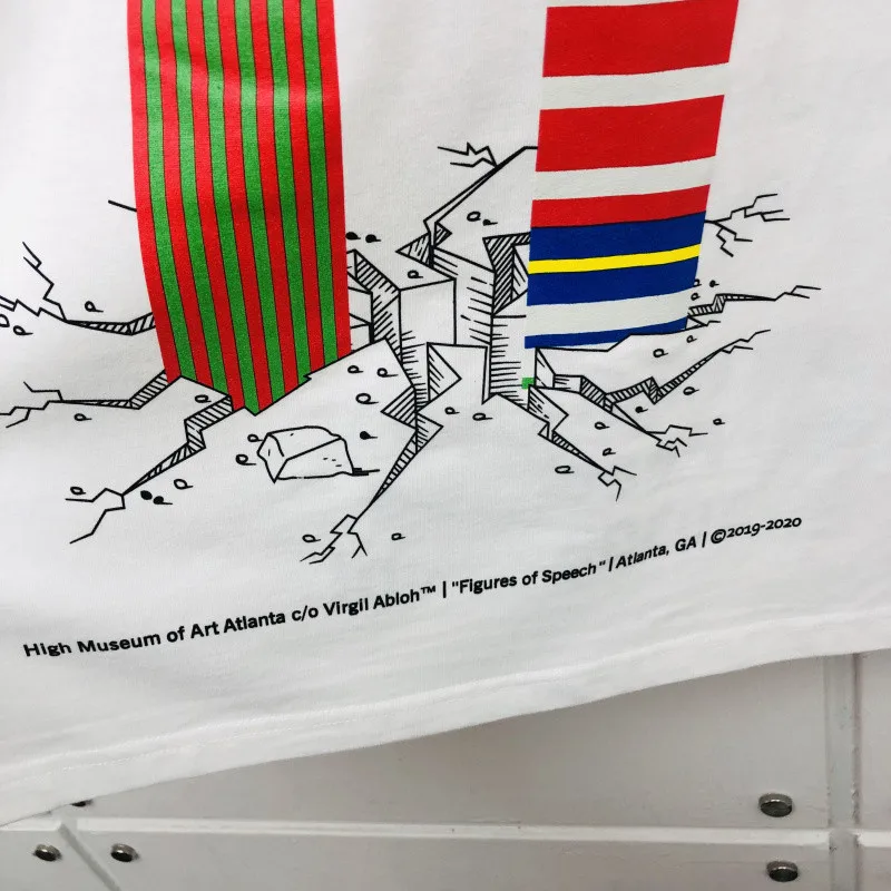 Мужская хлопковая футболка с принтом x FOS VAA AMO Tower|Мужские футболки| |