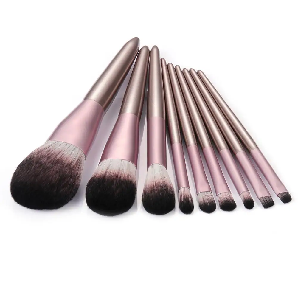 Набор кистей для макияжа 9 шт. косметические Профессиональные Тени лица подводка
