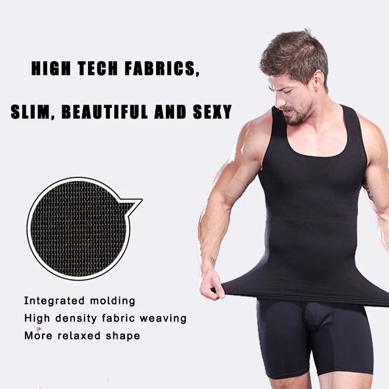 Мужской утягивающий жилет для коррекции фигуры живот гинекомастическая