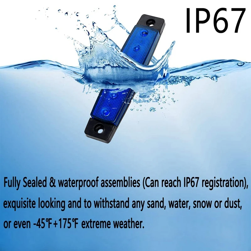 10X светодиодные фонари Rock полосные огни колодезные водонепроницаемые 6