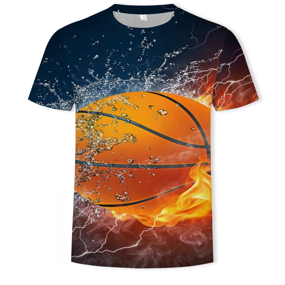 

2021 Summer T-shirt Male Basketball Star 3d Printing Fashion Men And Women O-neck T-shirt Casual Fashion Sports Men's Clothing