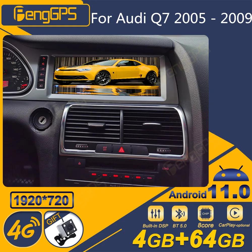 

For Audi Q7 2005 - 2009 Android Car Radio 2Din Stereo Receiver Autoradio Multimedia Player GPS Navi Head Unit Screen