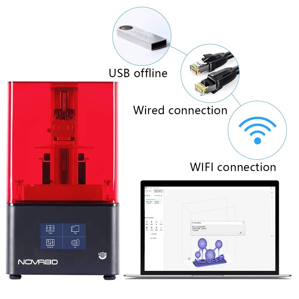 SLA Drucker NOVA3D MSLA 3D принтер Bene4 моно УФ-фототерапия 2K LCD ювелирные изделия