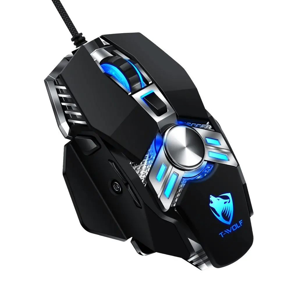 

Mechanical gaming mouse luminous competitive usb dual-mode computer wired mouse 704EIC chip four-speed PDI 800 1600 3200 6400