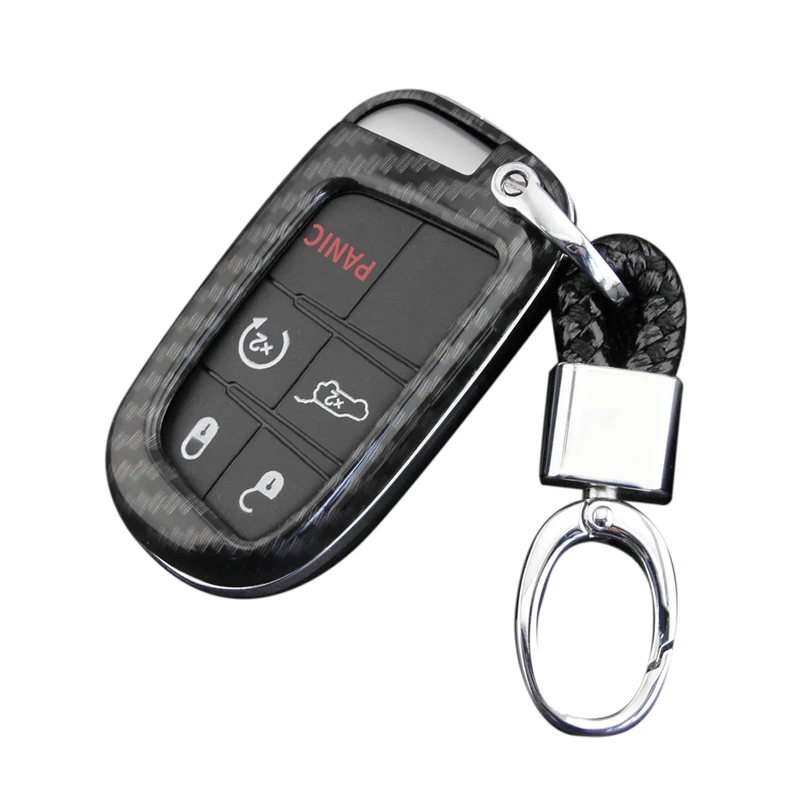 Автомобильный чехол для смарт ключей из углеродного волокна Жесткий Чехол