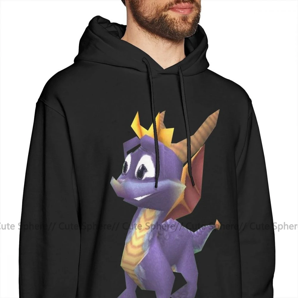 Толстовка Spyro с капюшоном толстовка имитацией улыбки Белый Свободный пуловер для