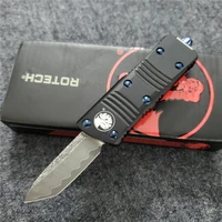 lism store 204p tactical pocket knives damascus blade aluminum handle outdoor hunting camping survival mini knife utility tools