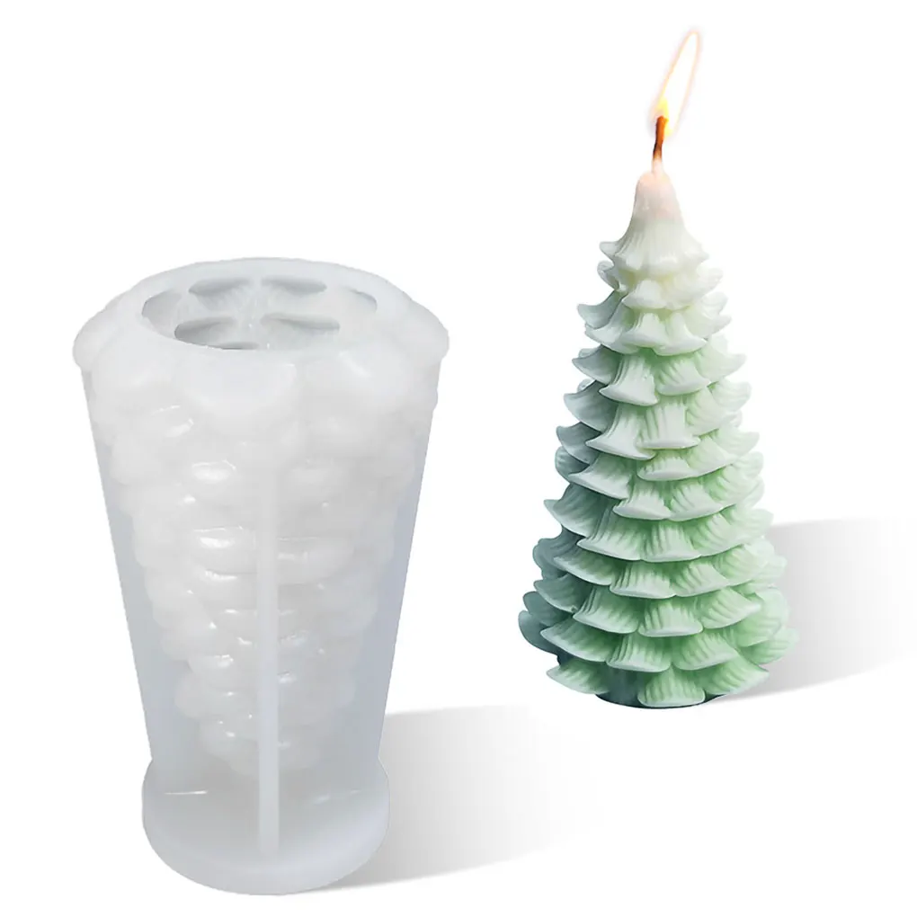 

Christmas Candle Mold Silicone Mold for Candle Making DIY Scented Candle Xmas Gifts Christmas Tree