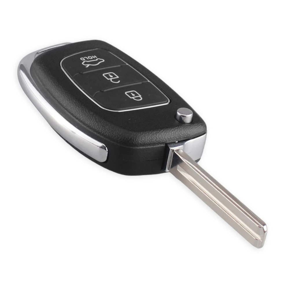 KEYYOU Flip Folding Remote Key Shell Case 3/4 Buttons For Mistra Hyundai HB20 Santa Fe IX35 IX45 Accent I40 Verna Uncut Blade | Автомобили
